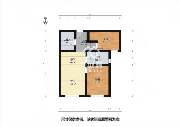 力高阳光海岸欣海苑2室2厅1卫87.37㎡南56万