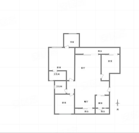 金科集美郡(江津)3室2厅2卫115㎡南北57万