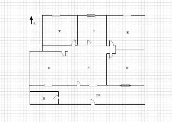 李闸路96-100号小区4室2厅1卫90.1㎡南北108万