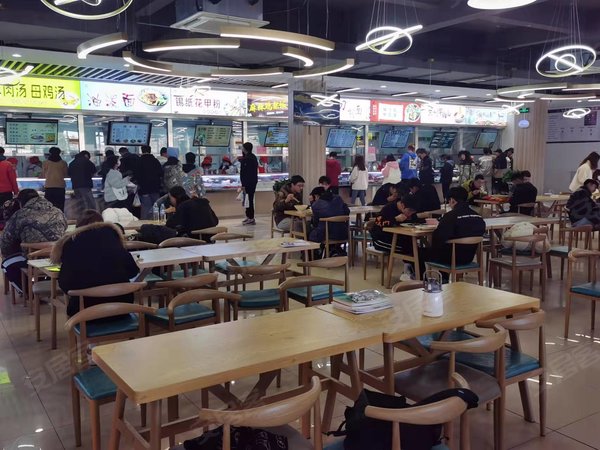 3万人淄博职业学院网红食堂档口封闭式院校可做米饭粉类免房租