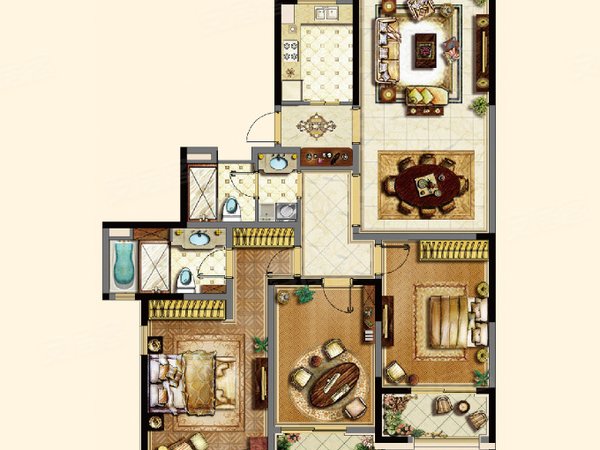 【多图】维罗纳贵都,松江老城租房,维罗纳出租,开发商精 装进口家具