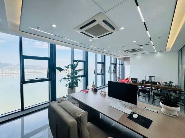 【多图】转租 悦江商务中心 落地窗一线江景 合同价转租 带家具-杭州