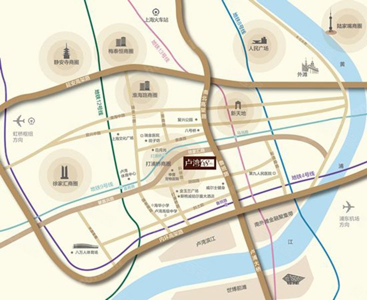 上海花样年·卢湾68-交通图(43) - 上海安居客