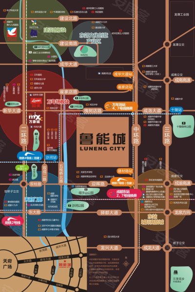 成都鲁能城-交通图(75) - 成都安居客