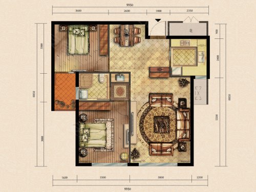 华远三千院户型图