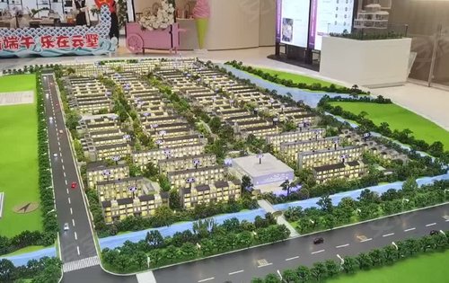 东滩云墅沙盘以及区位图