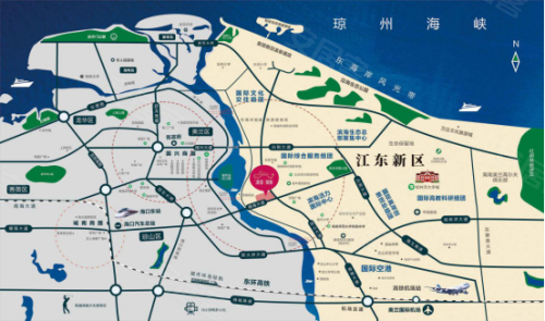 江东新区上的绿城二代江畔美筑