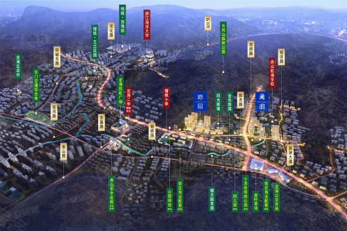 以约13万方总建筑面积,规划出13栋二代高层城市公寓及3栋现代多层洋房