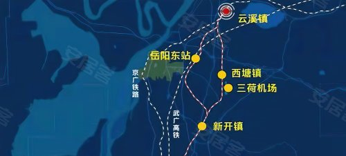 京广铁路岳阳城区段东移项目,明确京广线岳阳城区客运线将引入岳阳东.