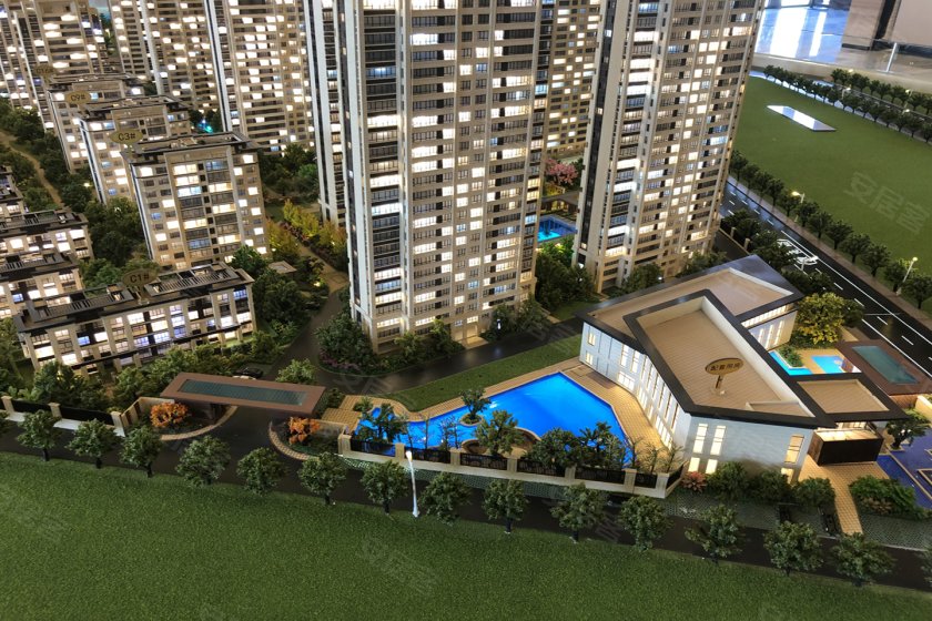 西南板块纯居住新盘 城建琥珀御宾府沙盘解析