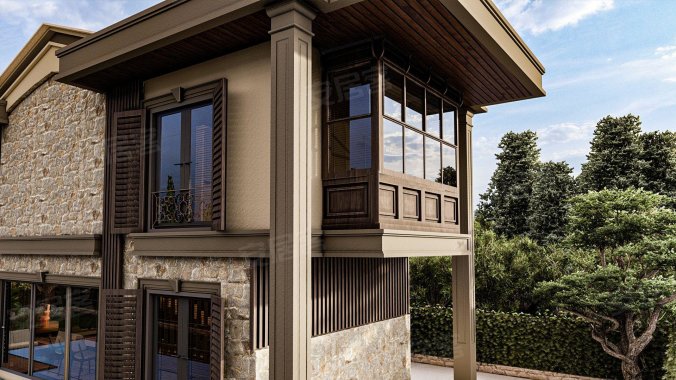 其他4   1别墅出售,海景,土耳其浴室和桑拿浴室在库萨达斯房价,户型图