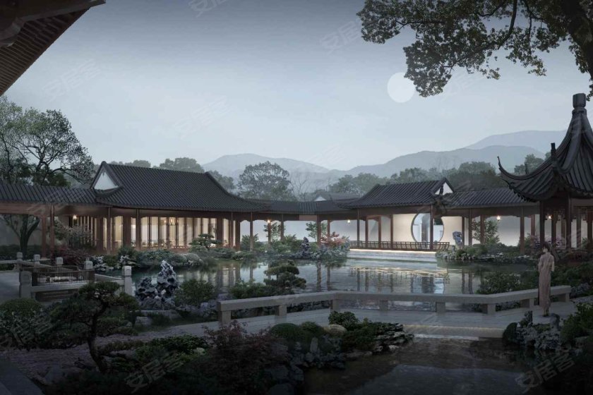 绿城迭新作品 单层中式合院---绿城·春风里-宜春安居客