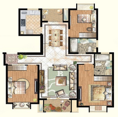 宝业万华城户型图