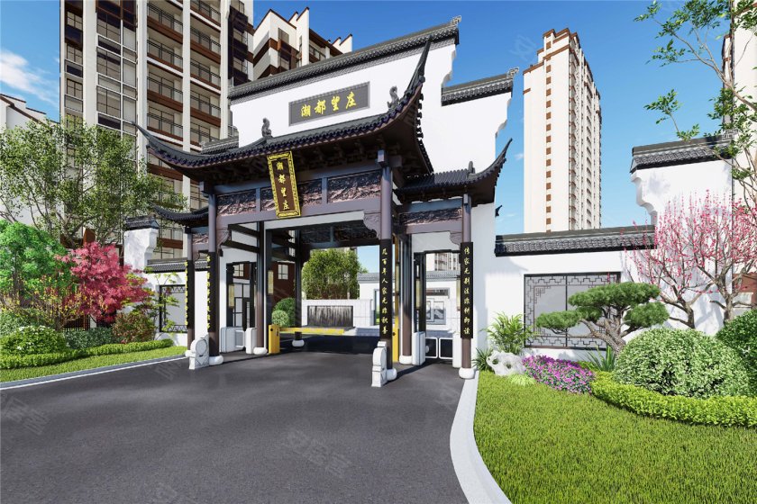 潮都望庄,江南园林景观区感恩绽放