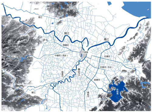 宁波水系分布图