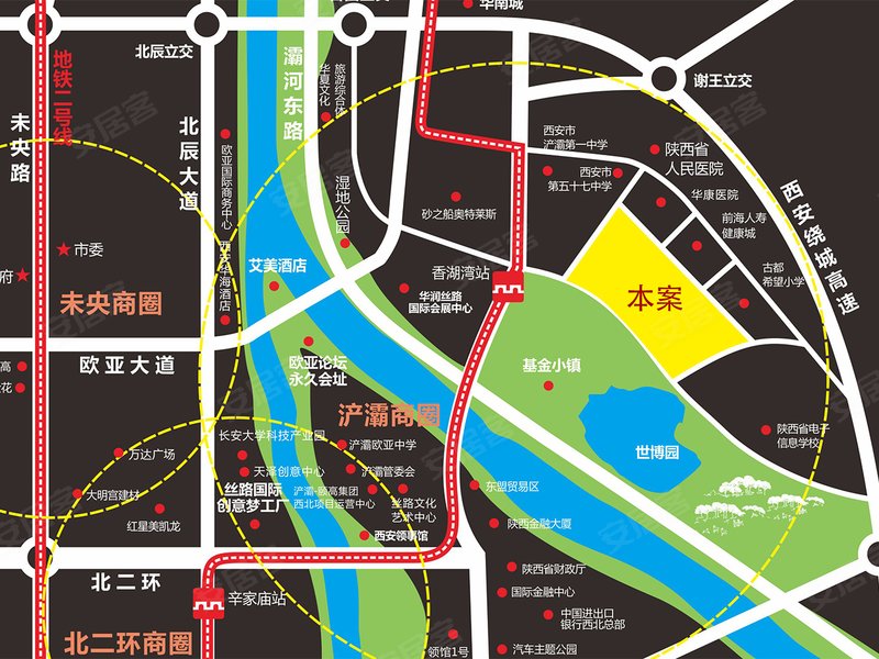 西安热门活动 中南樾府 中南樾府位于世博大道与香胡