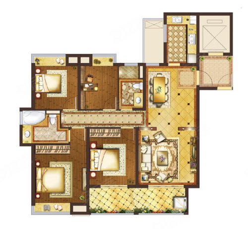南京楼盘 秦淮楼盘 城南楼盘 复地宴南都                  a户型