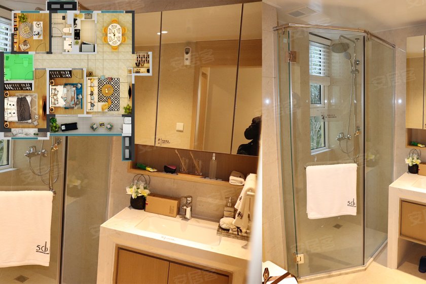 西咸新区沣东新城绿地新里城115㎡三室样板间