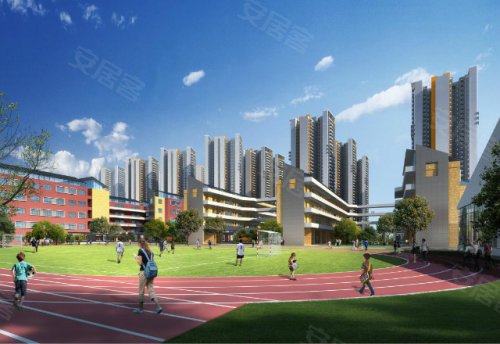 小,中学12年教育配套的社区,越秀&bull;滨海新城项目旁还有华师附二中
