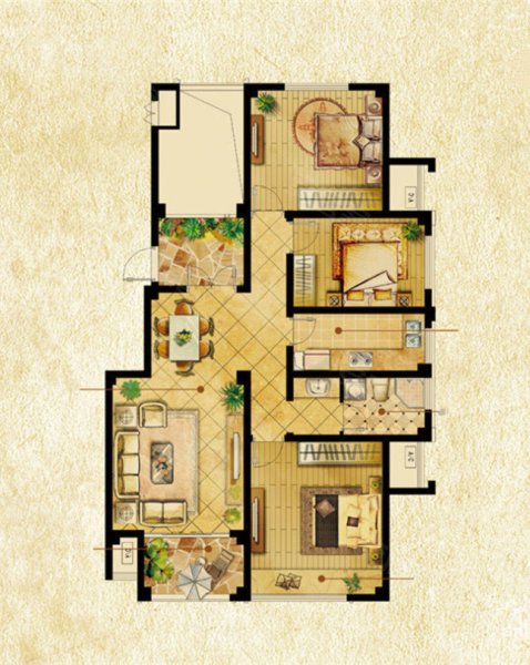 香颂溪岸户型图