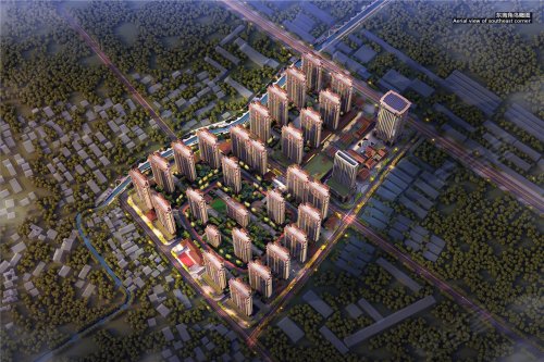 金域中央在公园里静看繁华