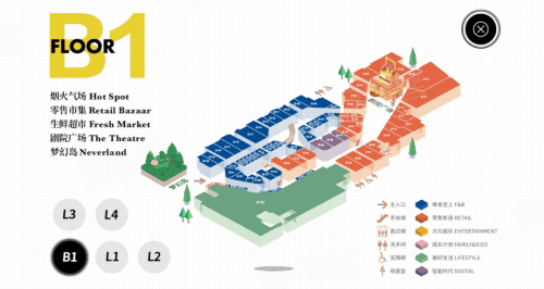 松江印象城楼层规划图