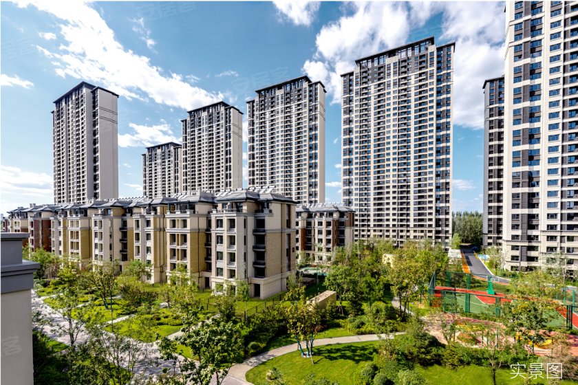 京西准现房 实探墅区实景高层鸿坤理想尔湾