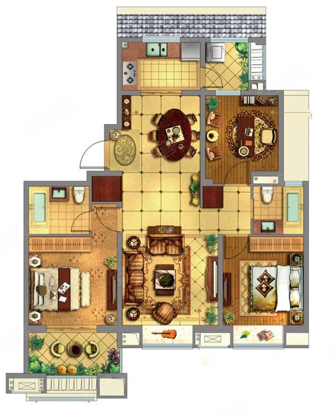 海上湾·闻涧户型图