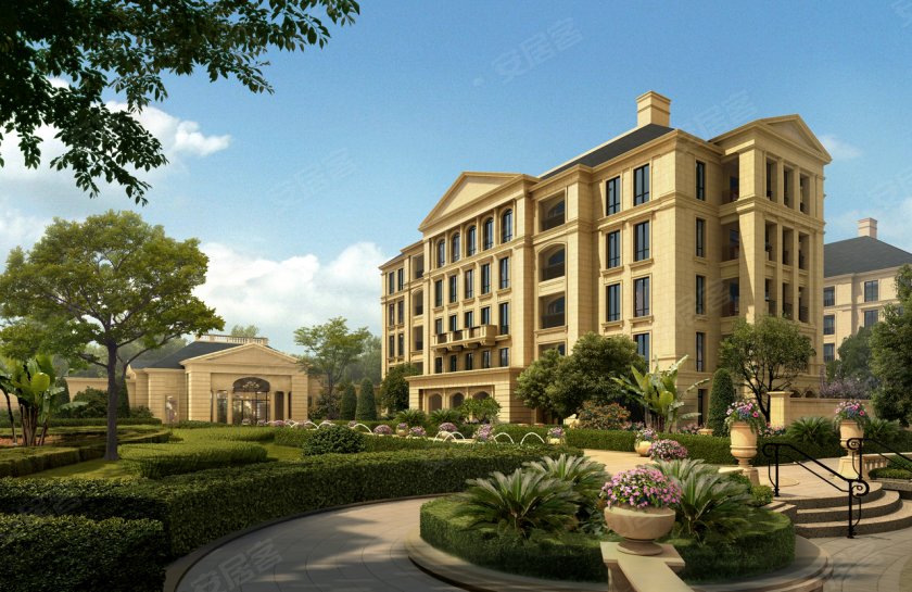 绿城上海玉兰花园外景高清效果图(组图)