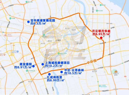 上海中环线路图图片