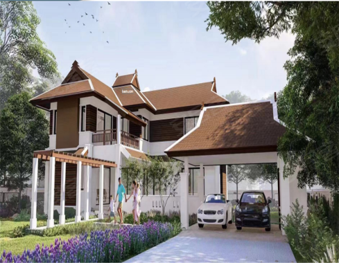 【清迈房产】康腾别墅 富人区经典泰式独栋