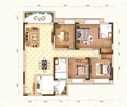 巽林幸福里 | 围合式建筑布局