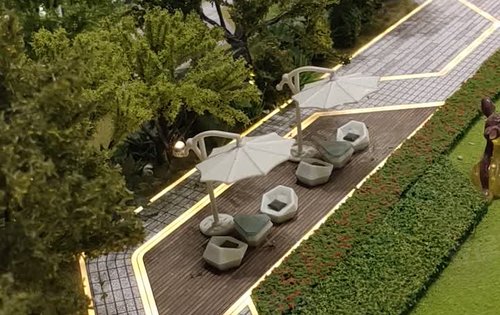 小区内部休闲区闲暇时间可以在这边跟家人朋友愉快畅谈