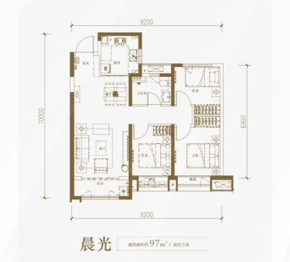保利和光尘樾主推97-142m智慧优装三房 –兰州 品牌开发商 – 安居客