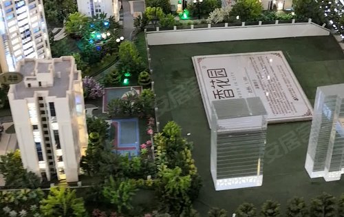 中国摩五期檀香佳苑小高层两梯六户总层高12楼绿化率百分之四十九套内