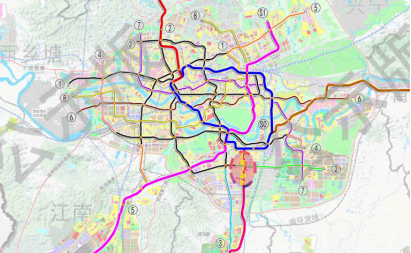 地铁3号线,地铁2号线东延线,地铁4号线均已投入运营,规划的轨道快线s1