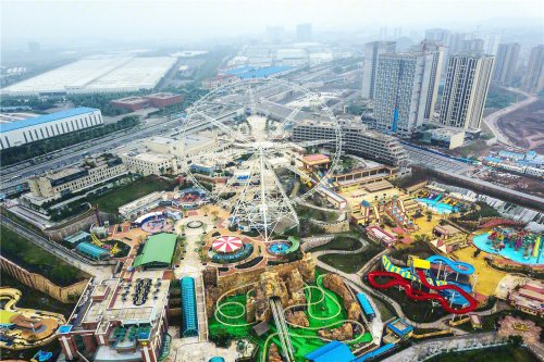 俯瞰欢乐谷 华侨城嘉陵江天配套解析