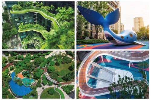 规划的下沉式广场可休憇,更使地下停车场通风采光,让空气流通.