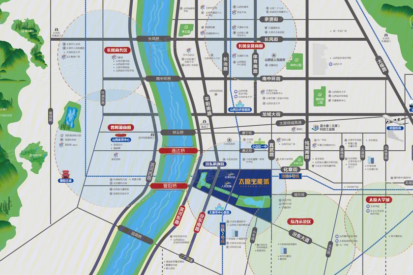 是宝能集团首入太原的开山之作,位于太原市小店区汾东商务区核心位置