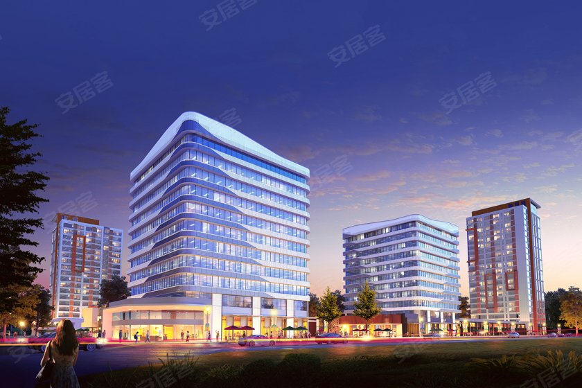 0;西区共计约1100户,8栋高层板式公寓,13栋多层叠院组成.