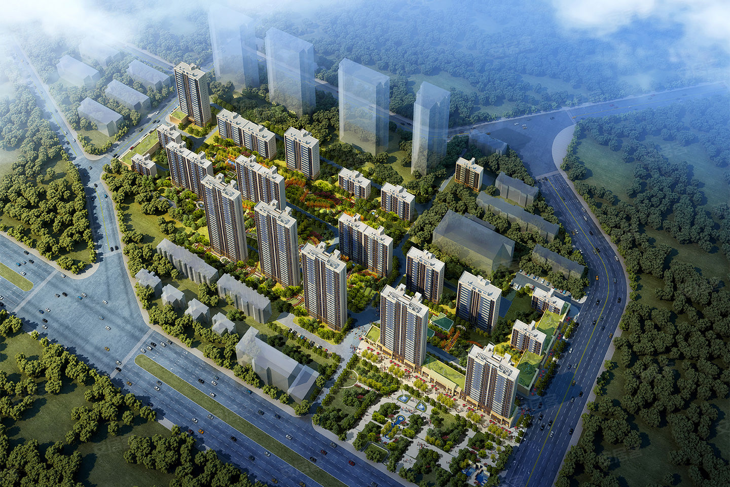 碧桂园凤麟府,太原碧桂园凤麟府房价,楼盘户型,周边配套,交通地图