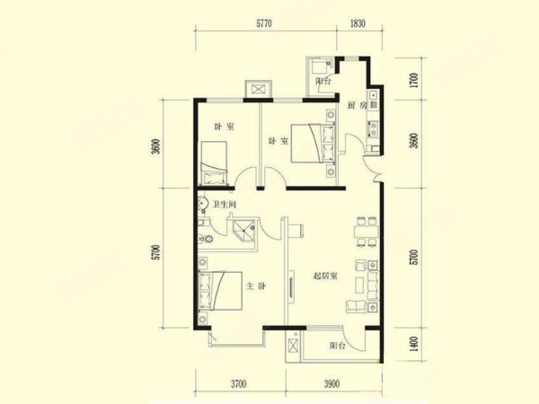 金色漫香林户型图