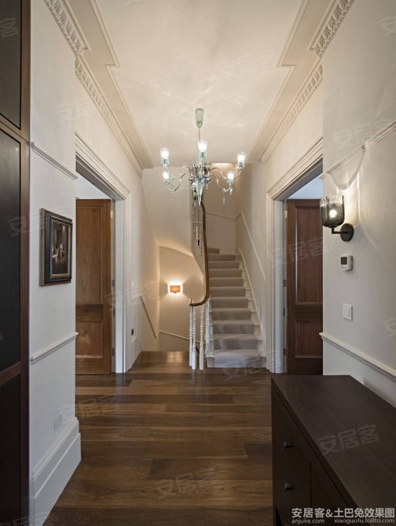 欧式别墅设计楼梯效果图