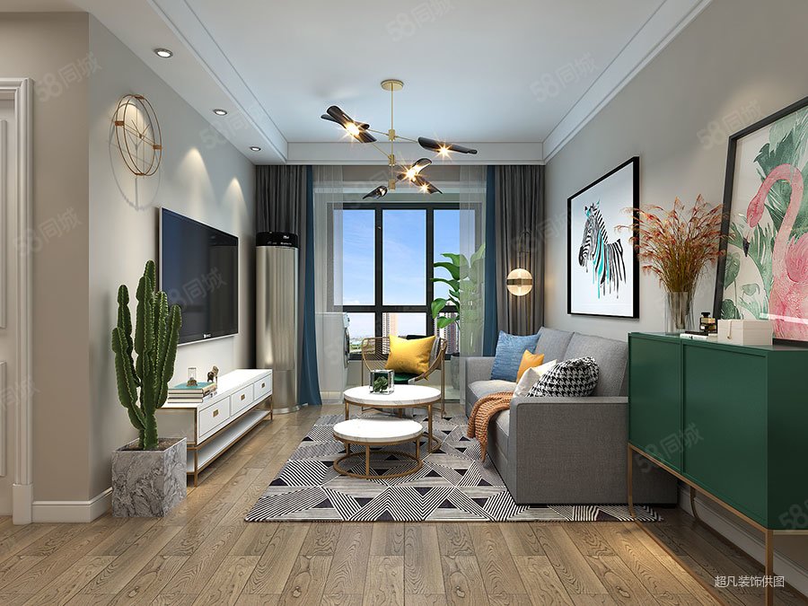 郑州89平北欧风格小三房,装修花了8万