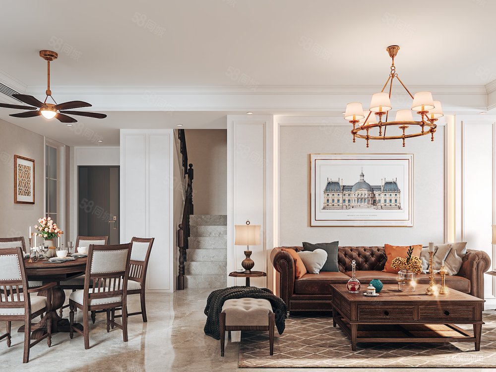 琥珀东华府130平美式案例赏析