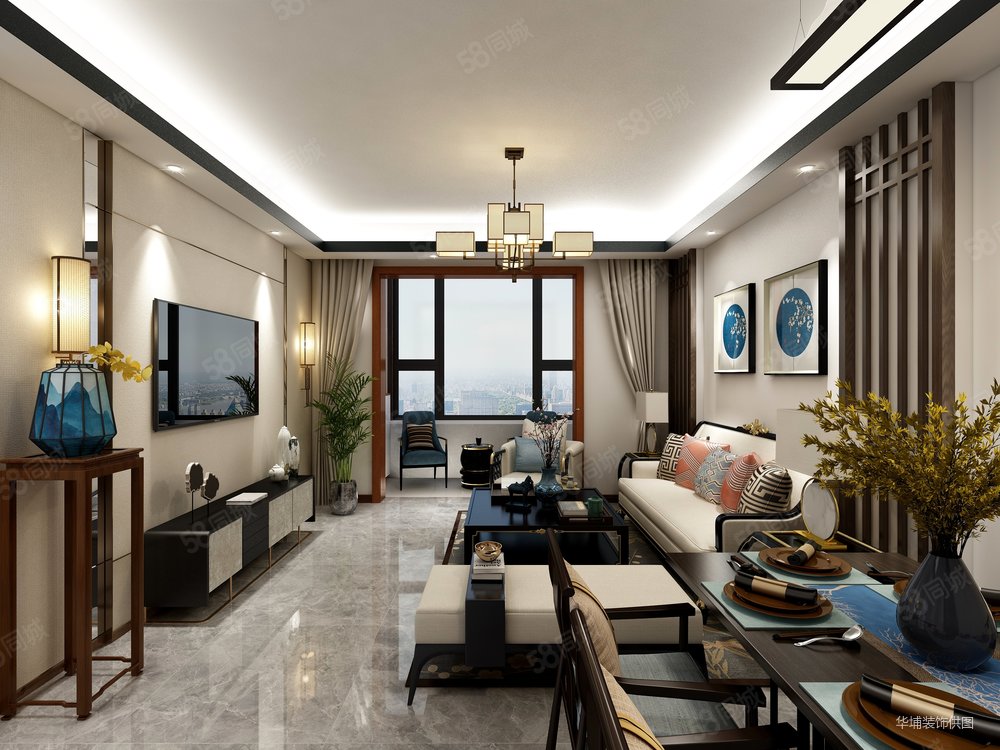 悦湖新著110平新中式