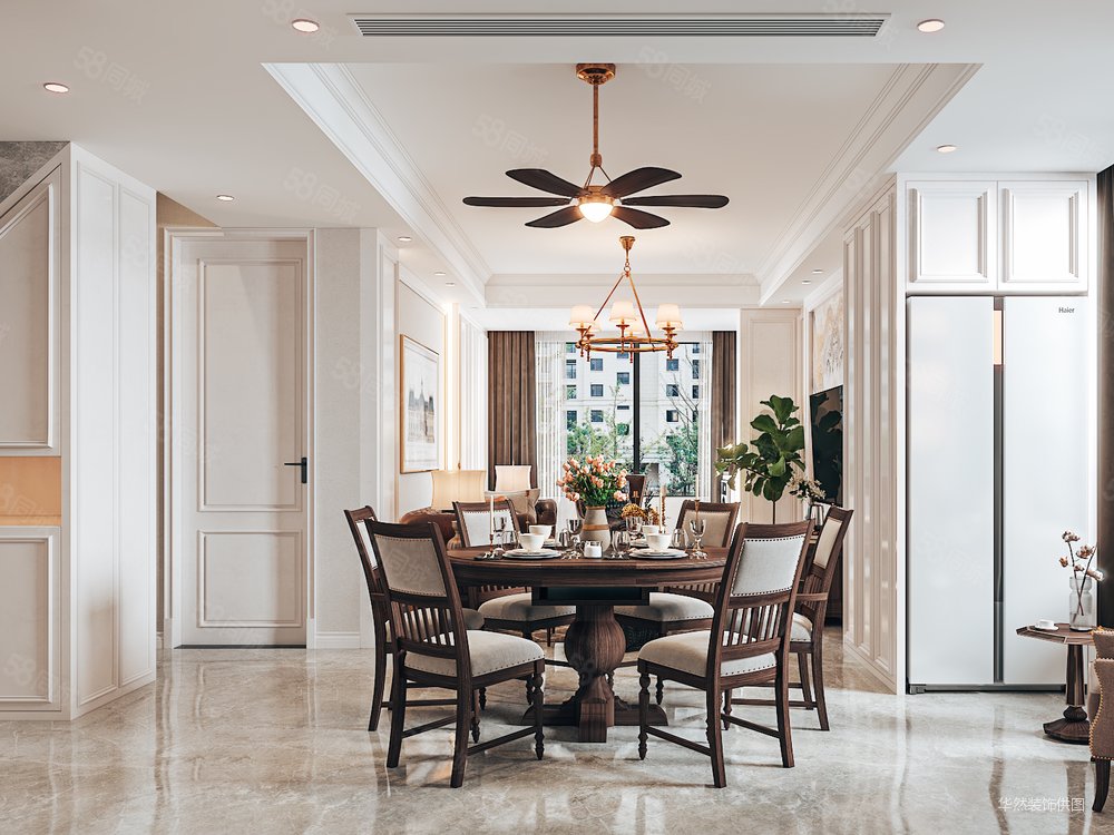 琥珀东华府130平美式案例赏析