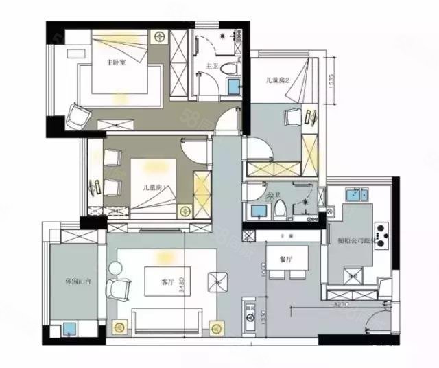 该案例原始结构户型图
