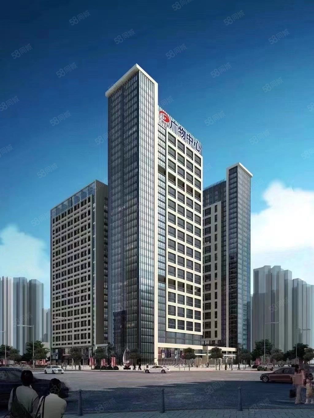 保利中达广场户型方正双面采光高区视野好大气前台