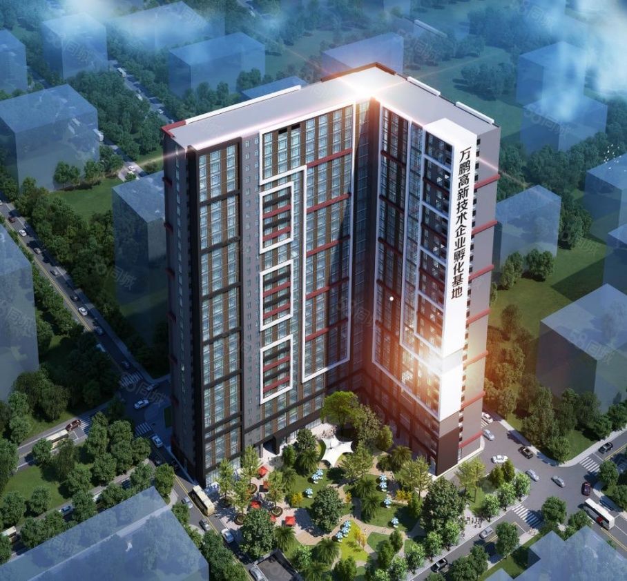 方圆e时光户型方正双面采光高区视野好大气前台